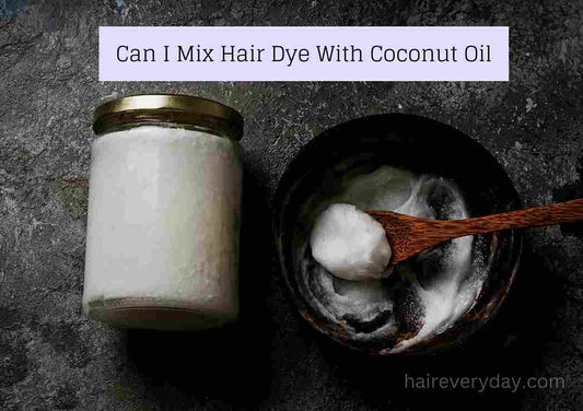 Can I mix hair dye with coconut oil