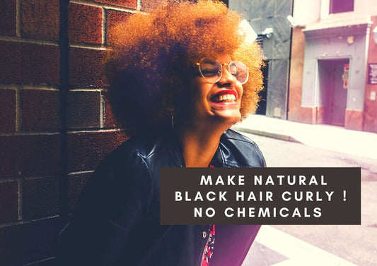 How to Make Natural Black Hair Curly Without Chemicals