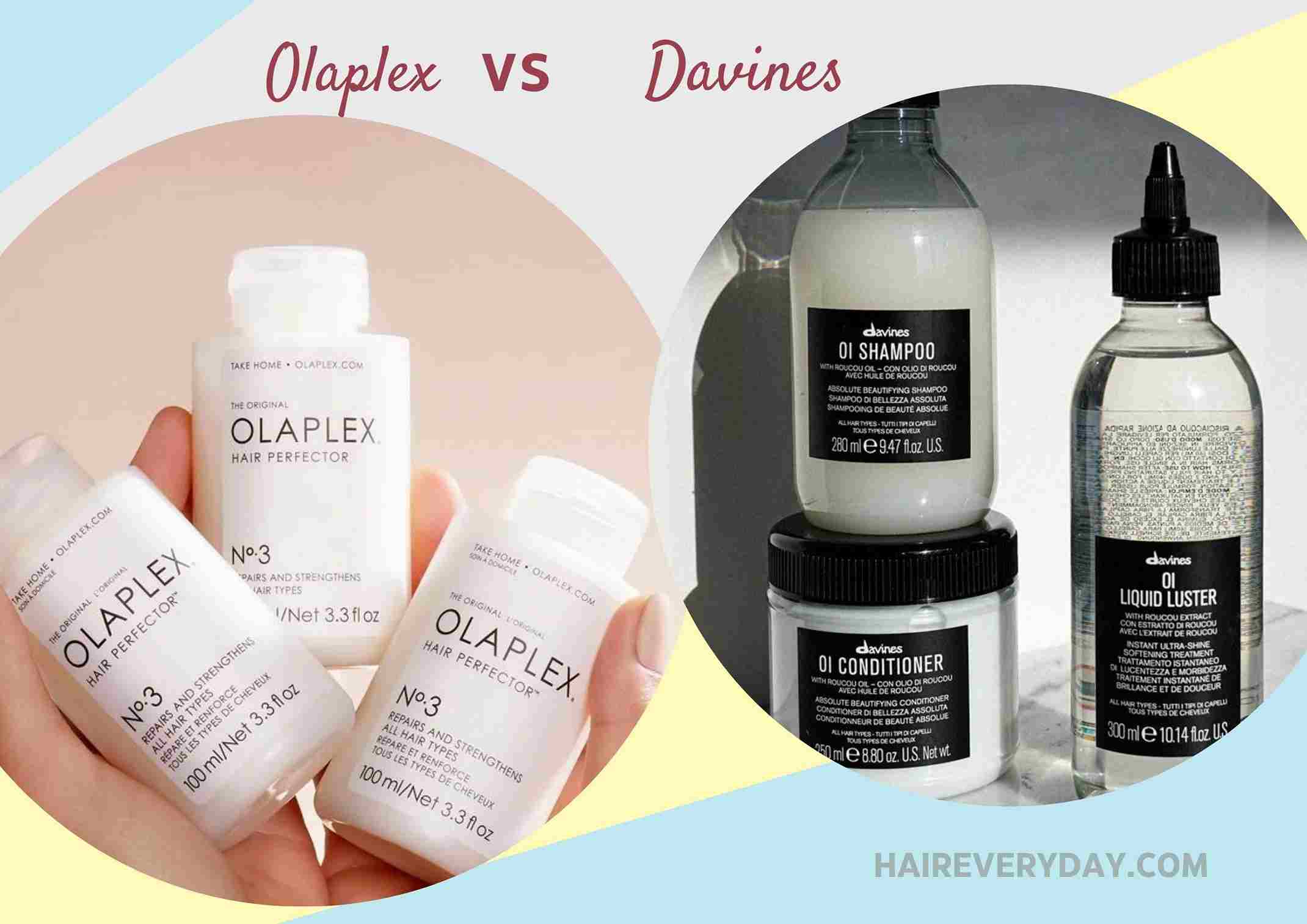 Good Olaplex and davine's hair lot