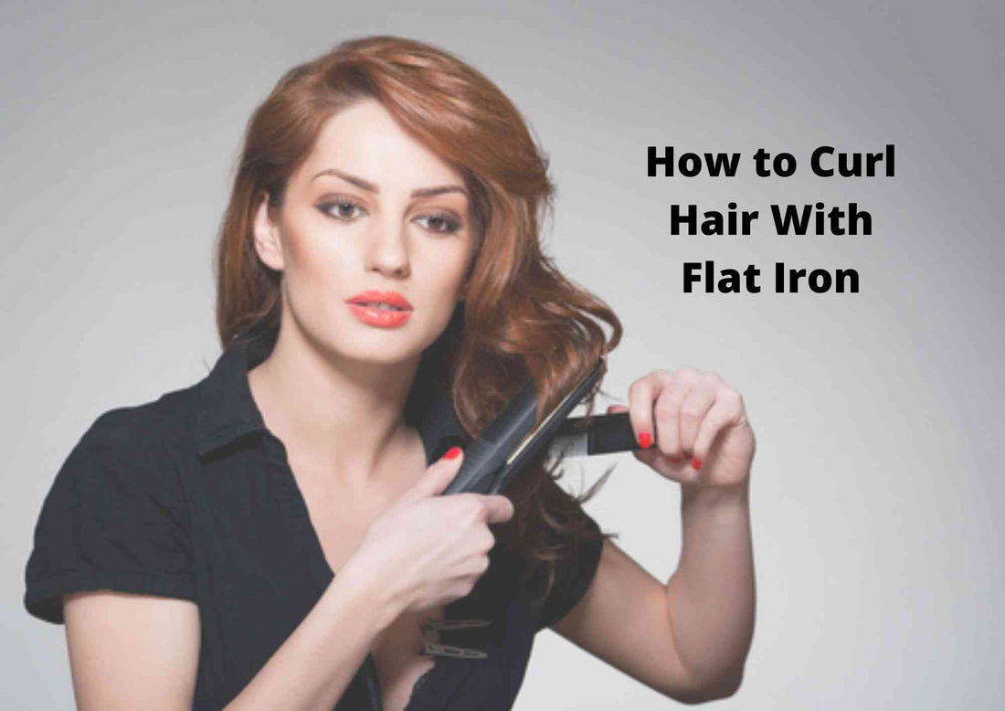 how to curl short hair with a flat iron 2