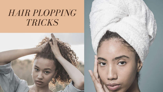 how to plop straight hair