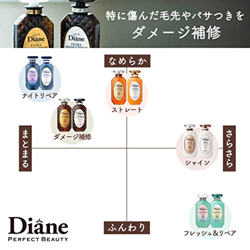 Diane Shampoo & Treatment Set Floral & Berry Extra Damage Repair 450ml